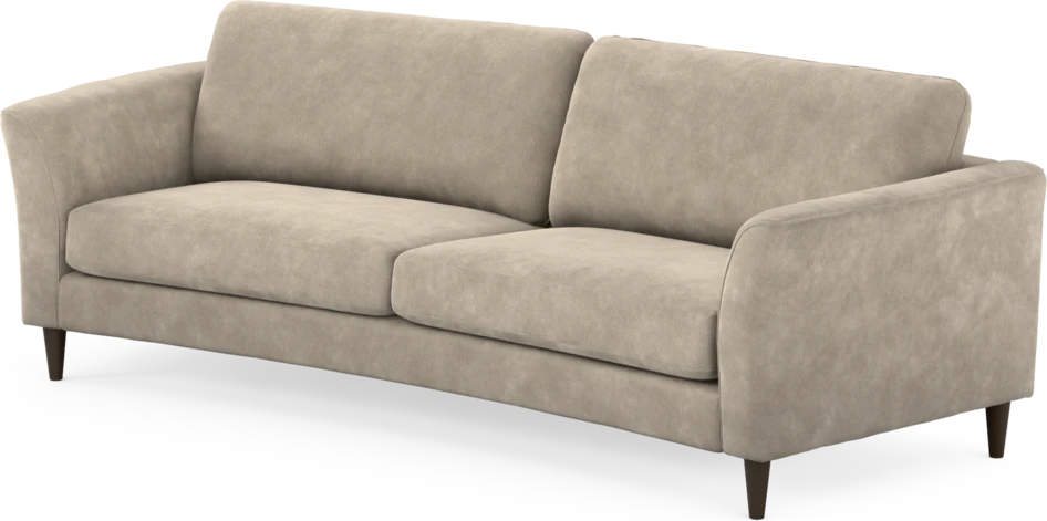 Bridge - 3-sits soffa svängd - Beige