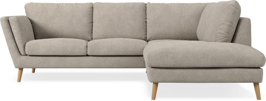 Madison Lux - 2-sits soffa med divan höger - Vit