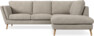 Madison Lux - 2-sits soffa med divan höger - Vit