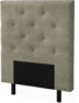 Delux Pikerad Låg - Sänggavel, 90-210 cm - Beige