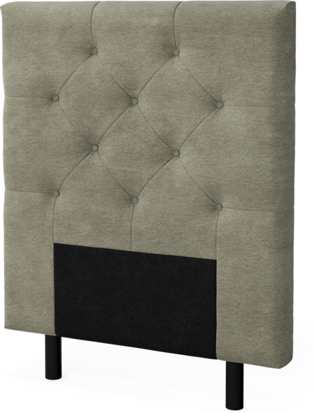Delux Pikerad Låg - Sänggavel, 90-210 cm - Beige