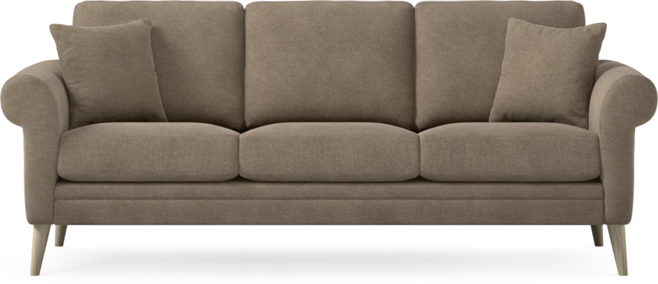 Eden - 3-sits soffa - Brun