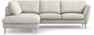 Madison Lux - 2-sits soffa med divan vänster - Vit