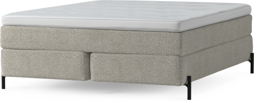 Delux Sense - Kontinentalsäng, dubbelsäng med bäddmadrass och sängben