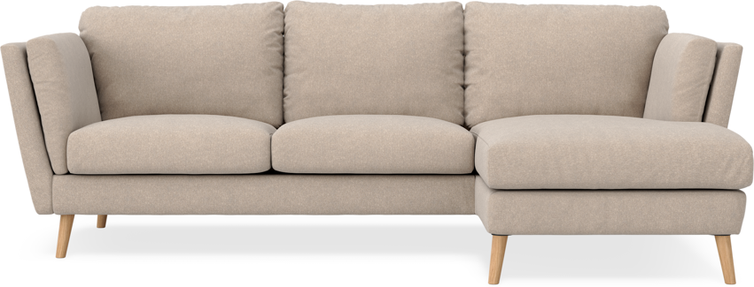 Madison Lux - 2-sits soffa med schäslong höger - Beige