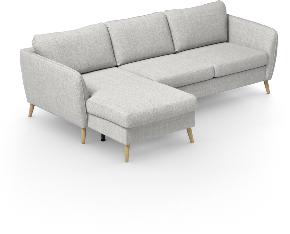 County - 3-sits soffa med flyttbar schäslong - Grå