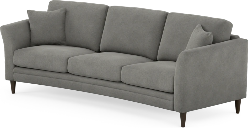 Eden - 3-sits soffa svängd - Grå