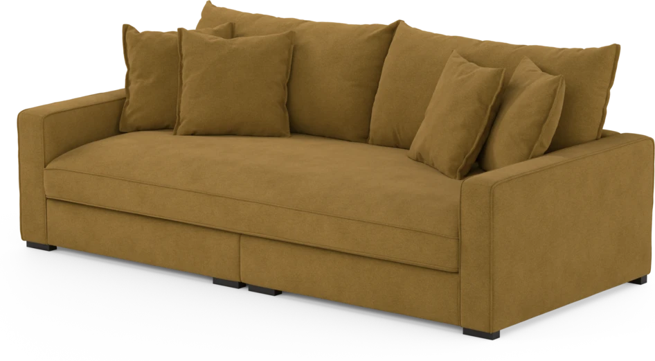 Rossi - 3-sits soffa, hel dyna - Gul