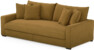 Rossi - 3-sits soffa, hel dyna - Gul