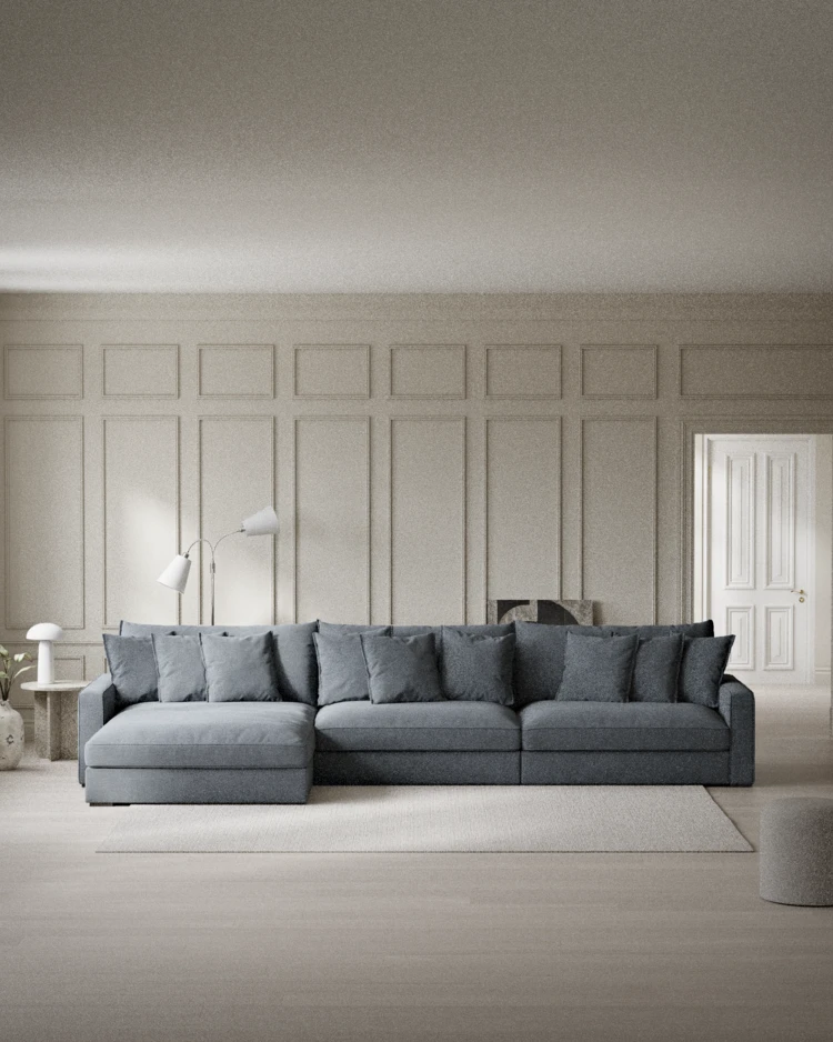 Rossi - 4-sits soffa med schäslong XL vänster - inspiration