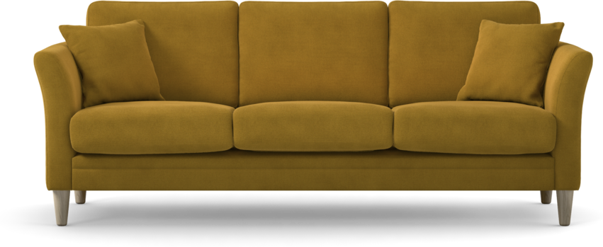 Eden - 3-sits soffa - Gul