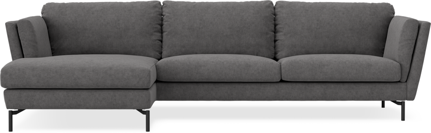 Madison - 3-sits soffa med schäslong vänster - Grå