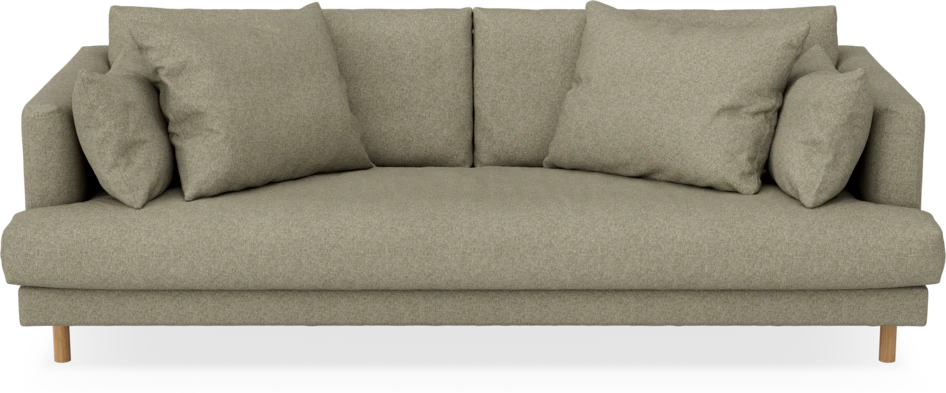 Harper - 3-sits soffa, hel dyna - Beige