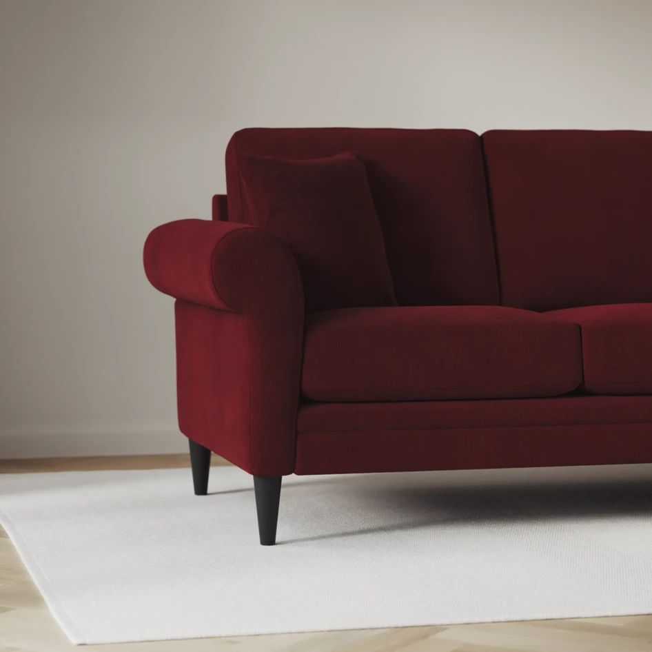 Eden - 3-sits soffa - Röd