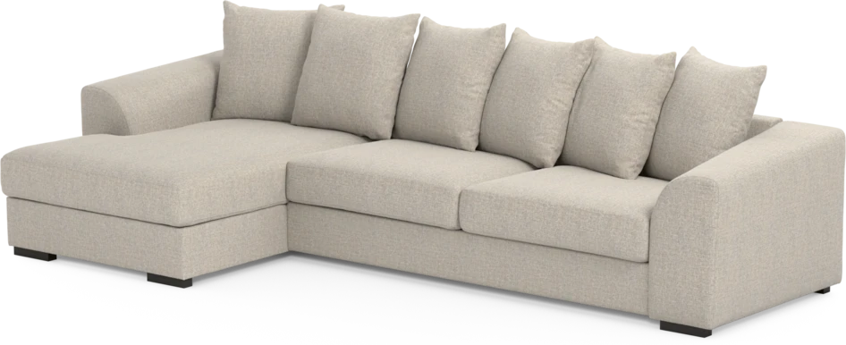 Town - 3-sits soffa med schäslong vänster - Beige