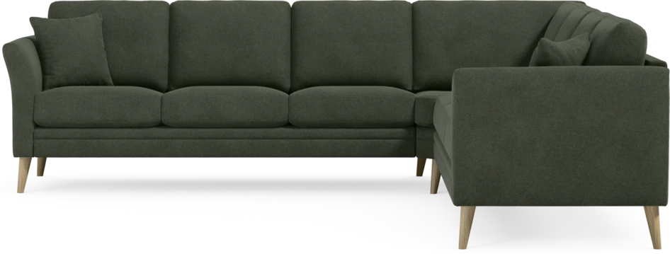 Eden - Hörnsoffa, 3+3-sits - Grön
