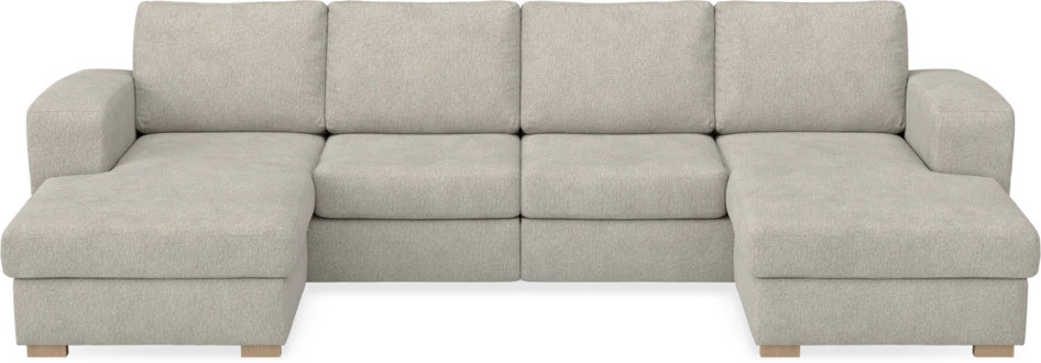 Friday - 2-sits soffa med två schäslonger - Beige