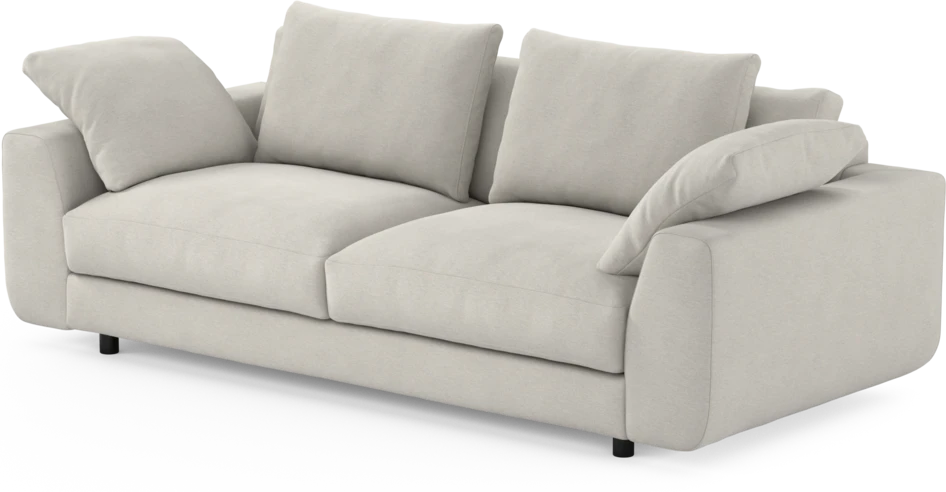 Amie - 3-sits soffa - Vit
