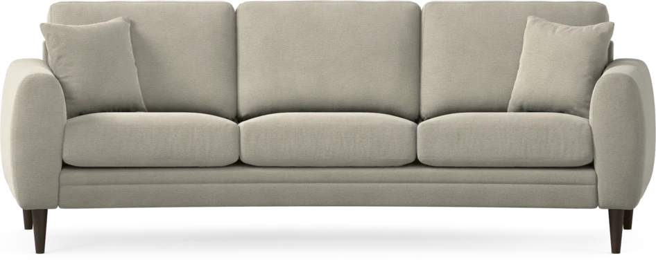 Eden - 3-sits soffa svängd - Brun