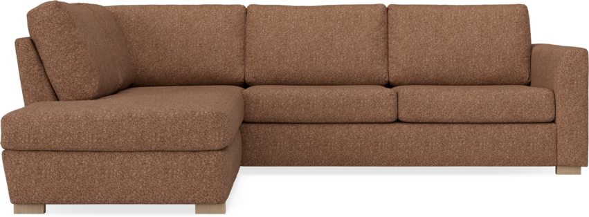 Friday - 2,5-sits soffa med divan vänster - Orange