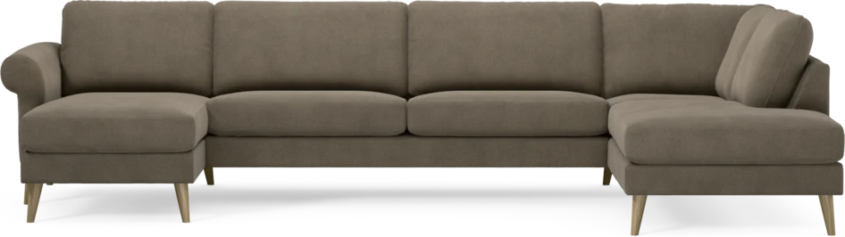 Bridge - 3-sits soffa med schäslong vänster och divan höger - Beige