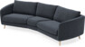 Madison - 3-sits soffa svängd, 90 cm - Blå