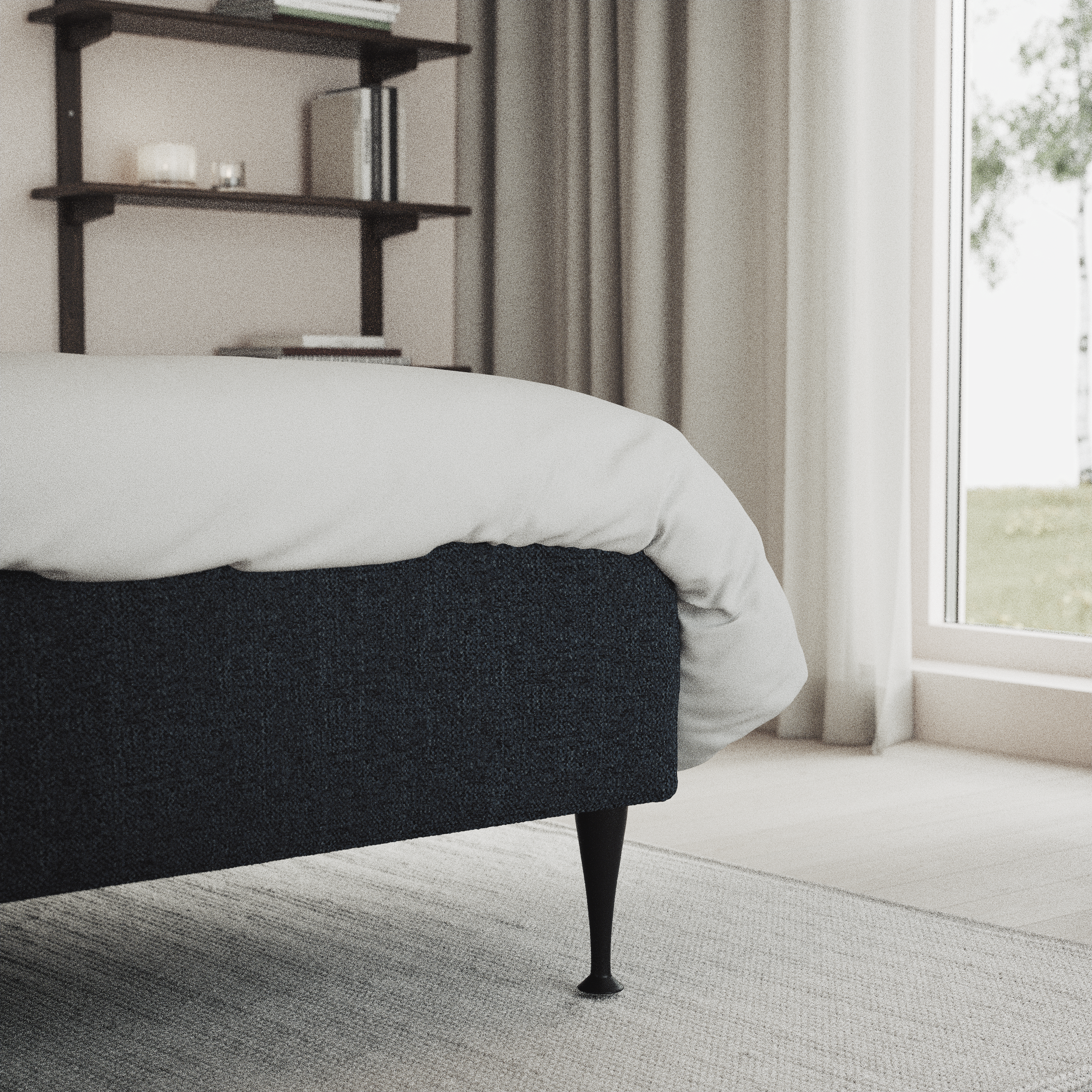 Delux Exclusive - Kontinentalsäng, enkelsäng 140 cm med bäddmadrass och sängben - inspiration