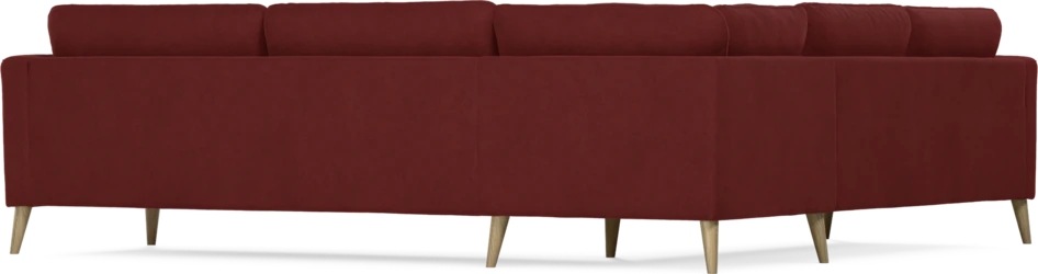 Bridge - Hörnsoffa, 2+3-sits - Röd