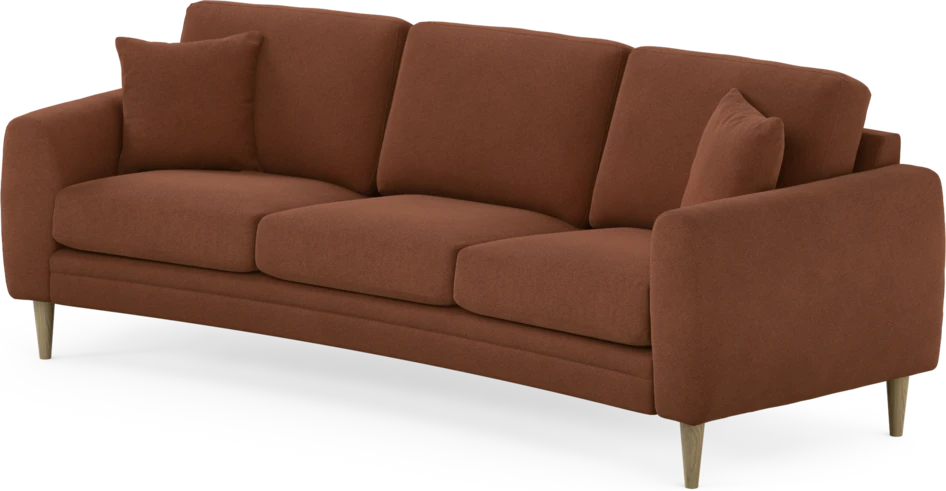 Eden - 3-sits soffa svängd - Orange