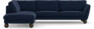 Madison - 3-sits soffa med divan vänster - Blå