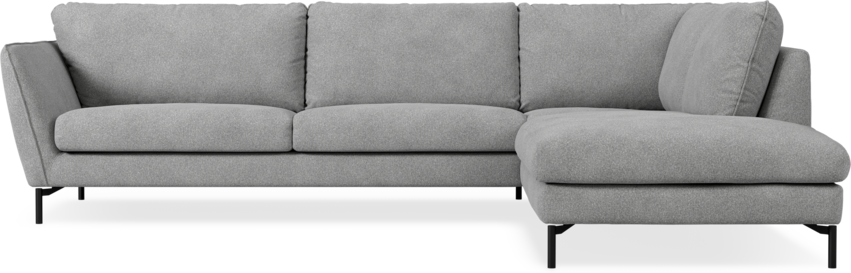 Madison Lux - 3-sits soffa med divan höger - Vit