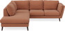 Madison - 2-sits soffa med divan vänster - Orange