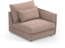 Pieces - 1-sits med armstöd höger - Rosa