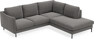 Madison - 2-sits soffa med divan höger - Brun