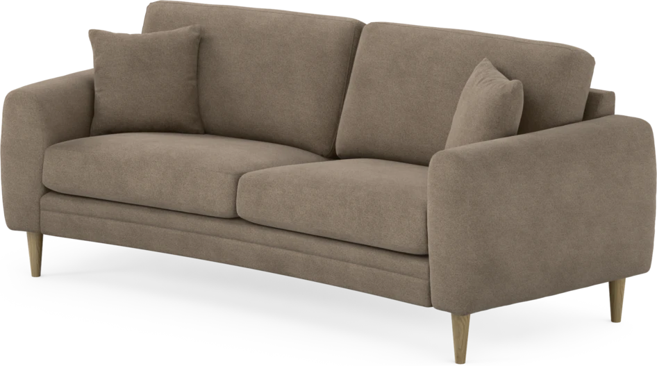 Eden - 2,5-sits soffa svängd - Brun