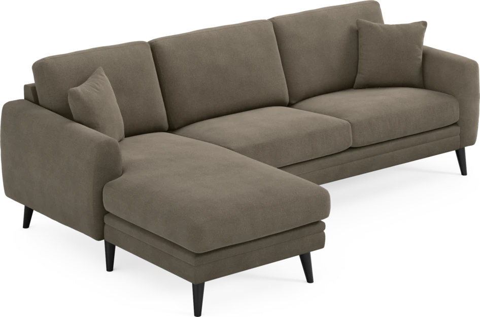 Eden - 2,5-sits soffa med schäslong - Beige