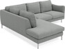 Madison - 2-sits soffa med divan vänster - Grå