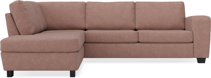 Friday - 2,5-sits soffa med divan vänster - Rosa