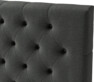 Delux Pikerad XL - Sänggavel, 90-210 cm - Grå