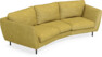 Madison - 3-sits soffa svängd, 70 cm - Gul