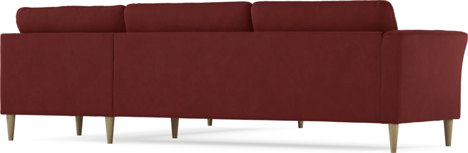 Bridge - Hörnsoffa, 3+2-sits - Röd