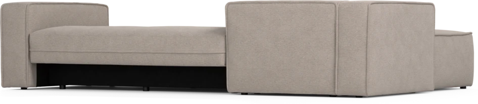 Ide - Bäddsoffa 3-sits med schäslong vänster - Beige