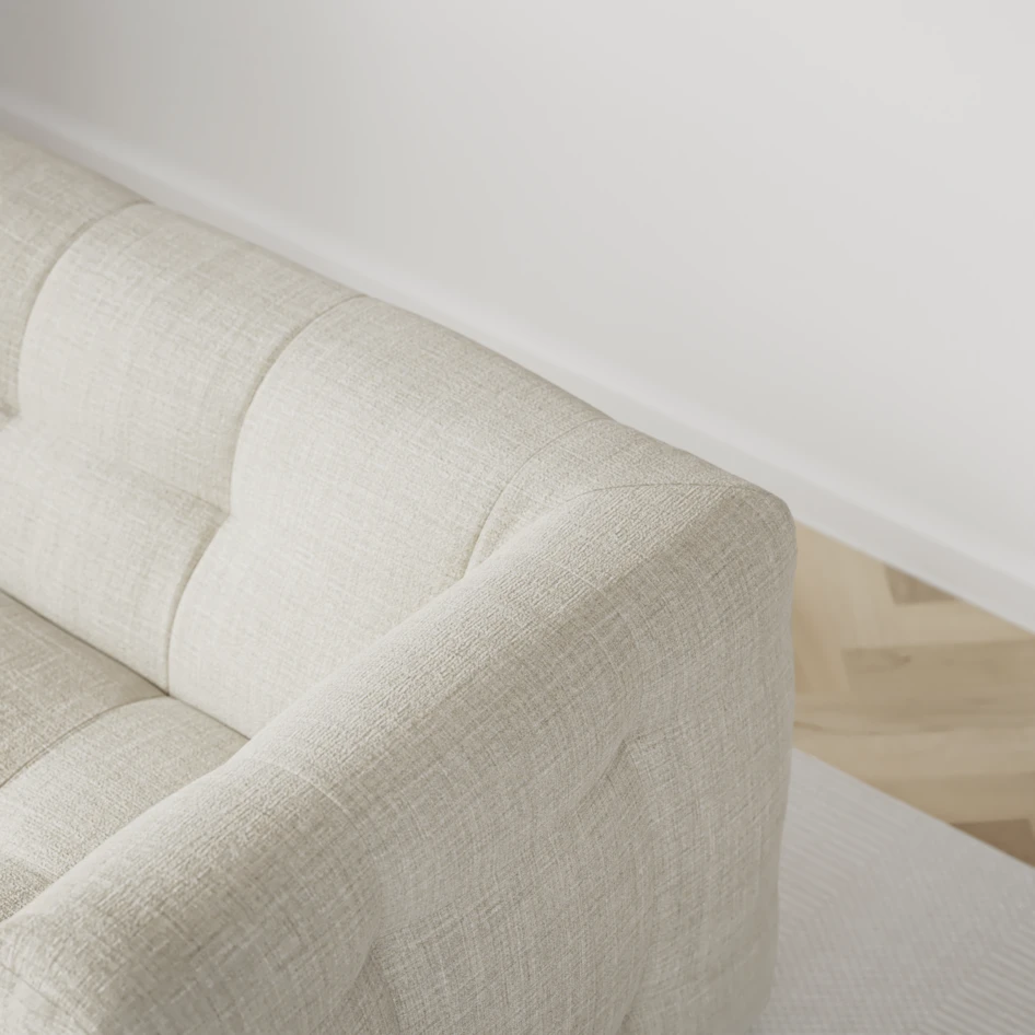 Bella - 3-sits soffa med divan vänster - Beige