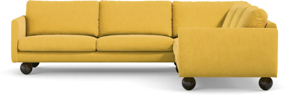 Madison Lux - Hörnsoffa 3+2-sits, hörn 1 - Gul