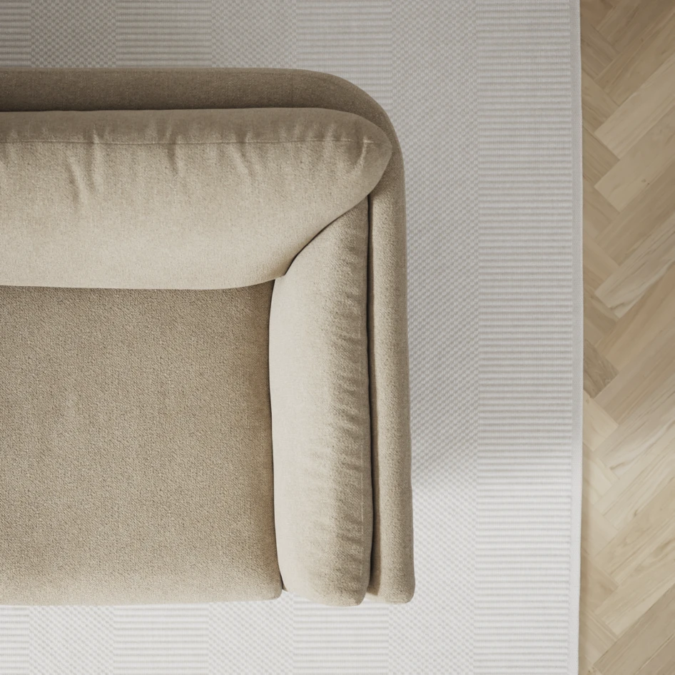 Madison Lux - Hörnsoffa med schäslong höger - Beige