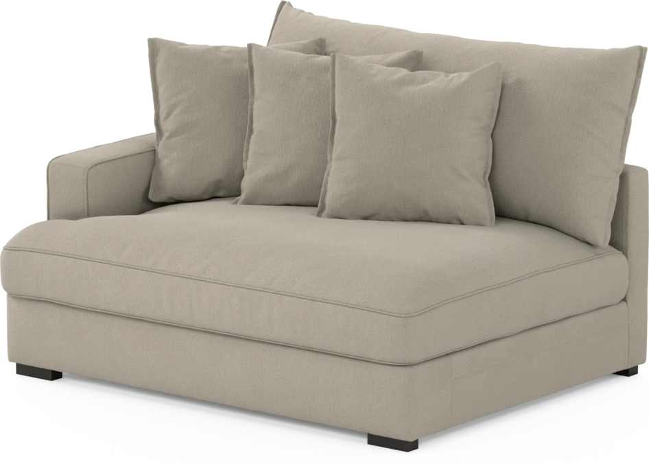 Rossi - 2-sits med armstöd vänster - Grå