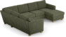 Friday - Hörnsoffa, 2+3-sits med schäslong höger - Grön