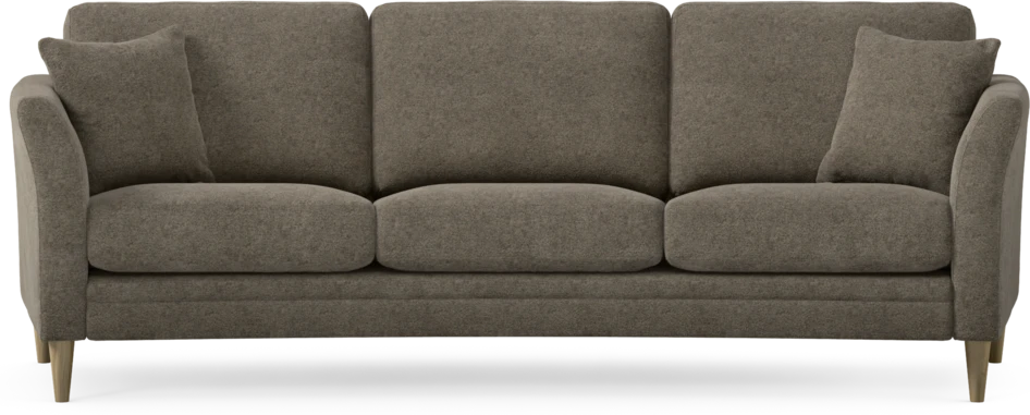 Eden - 3-sits soffa svängd - Brun