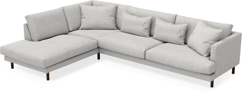 Harper - 3-sits soffa med divan vänster - Grå