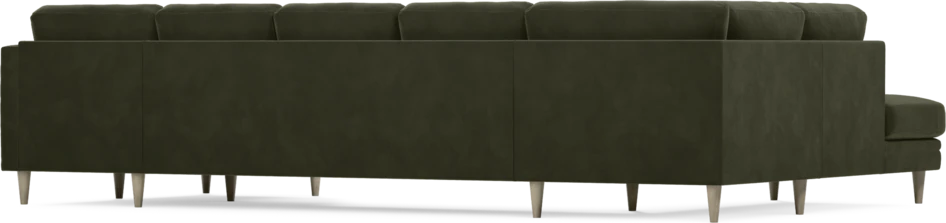 Eden - 3-sits soffa med divan vänster och schäslong höger - Grön